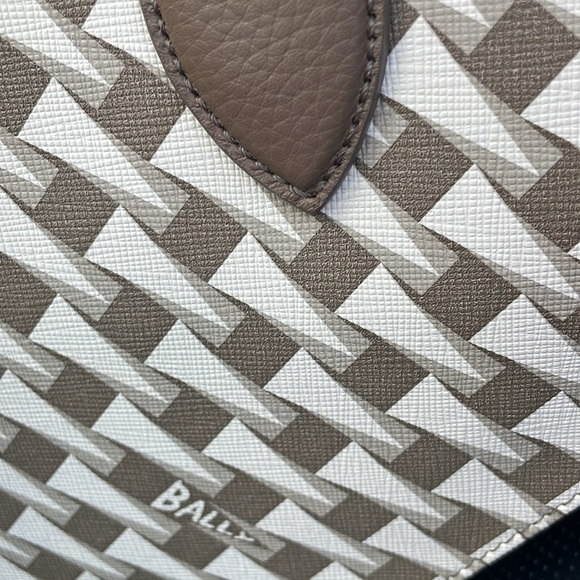 Bally large geometric grey tote bag - Picture 4 of 10